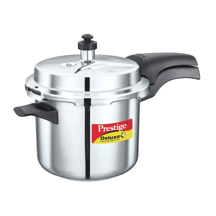 Prestige Cookers Deluxe 3.7 Quart Stainless Steel Pressure Cooker